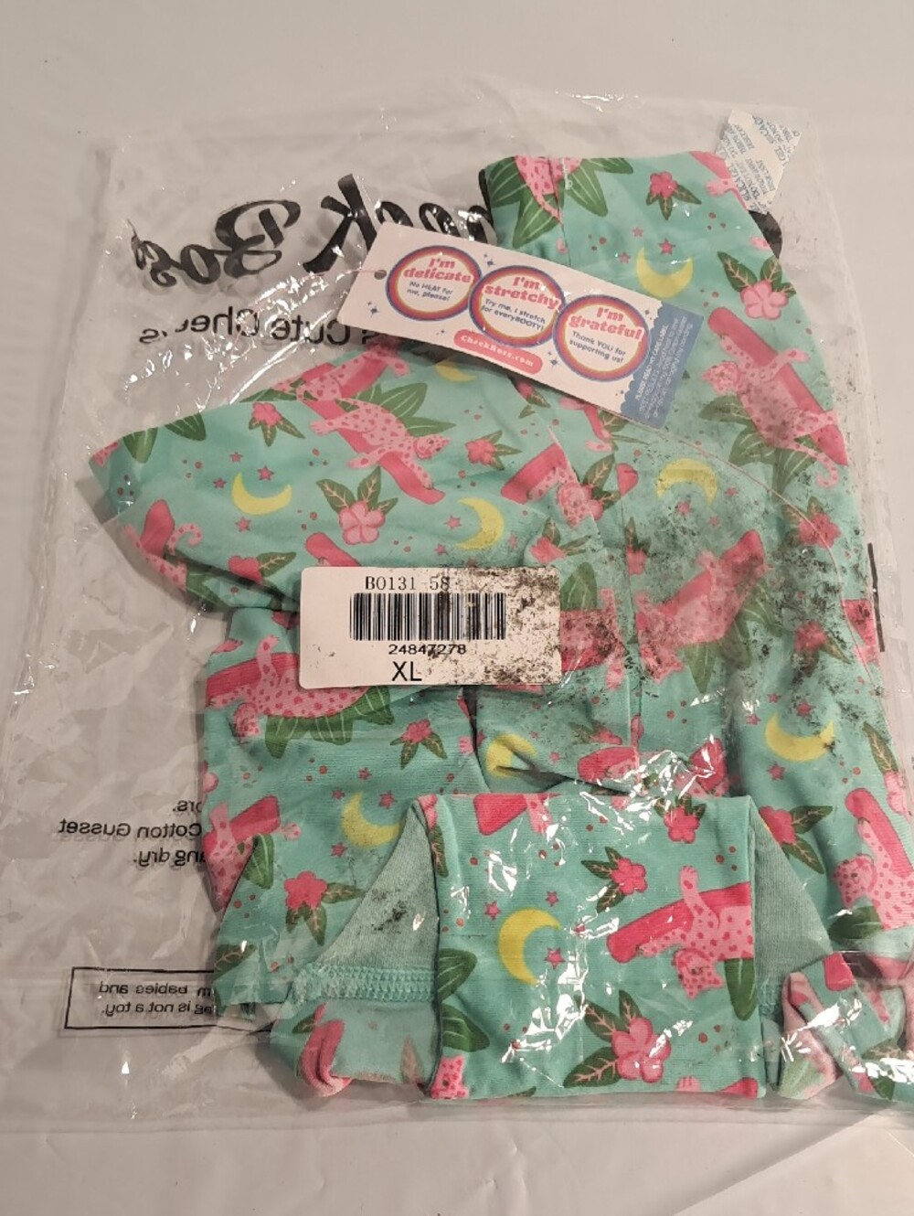 Cheek Boss Mint Pink Panther Print XL - Picture 3 of 4